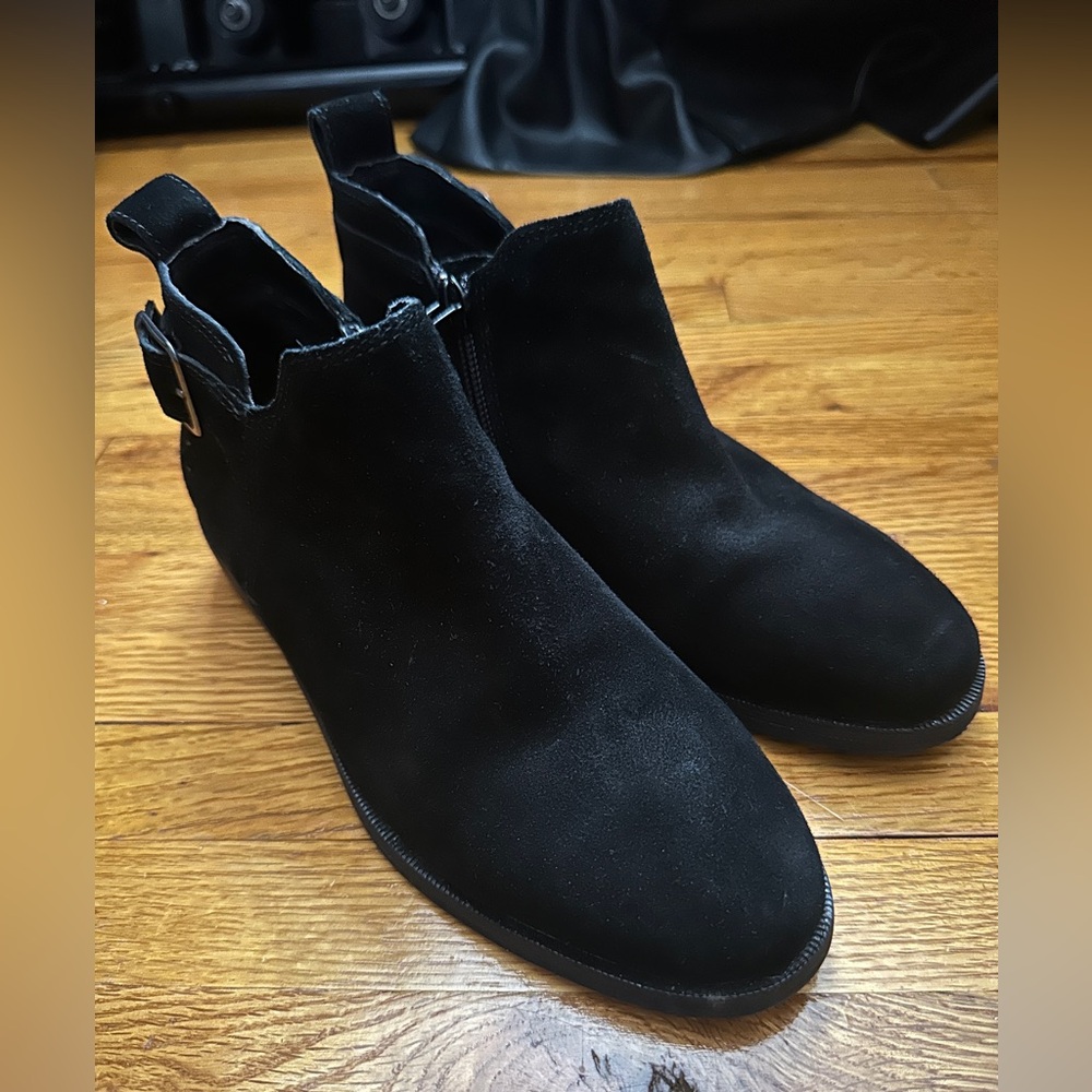 UGG AUREO BLACK SUEDE ANKLE BOOTS SIZE 5
